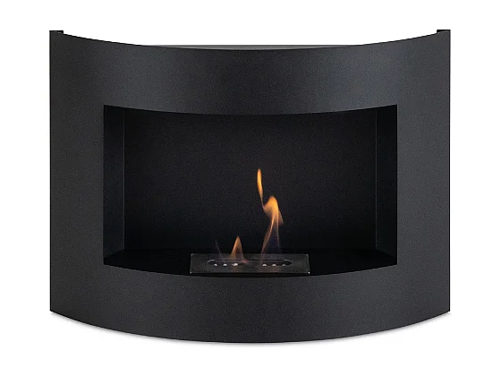 Orb,  Biocamino da parete (15.5cm X 63cm H. 45cm)