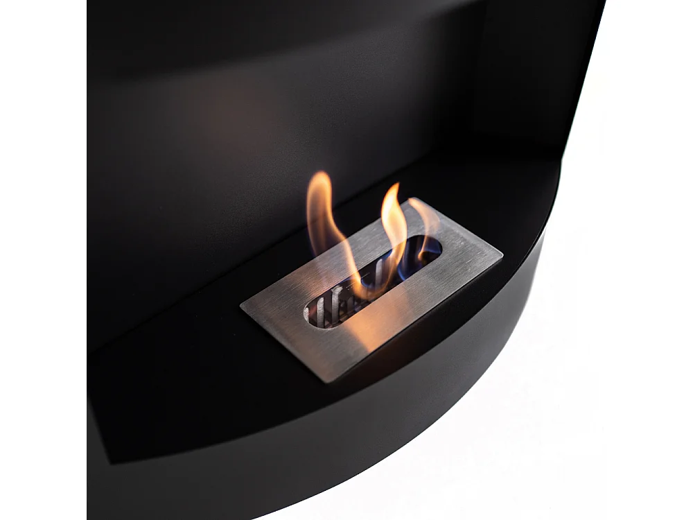 Orb,  Biocamino da parete (15.5cm X 63cm H. 45cm)