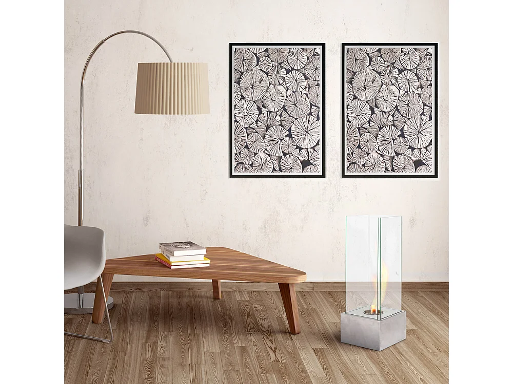 Glow,  Caminetto al bioetanolo (25cm X 25cm H. 65cm)| Duzzle
