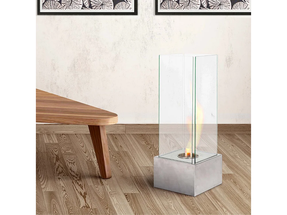 Glow,  Caminetto al bioetanolo (25cm X 25cm H. 65cm)| Duzzle