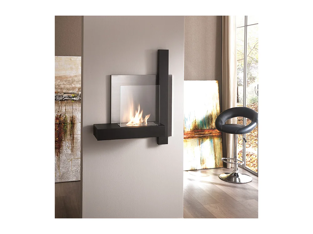 Blaze,  Biocamino da parete (22cm X 72cm H. 63cm)| Duzzle