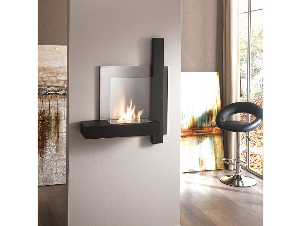 Blaze,  Biocamino da parete (22cm X 72cm H. 63cm)| Duzzle