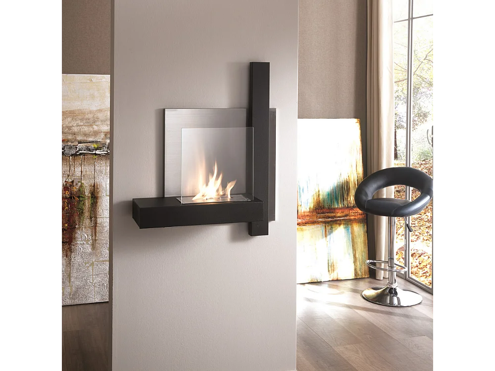 Blaze,  Biocamino da parete (22cm X 72cm H. 63cm)| Duzzle