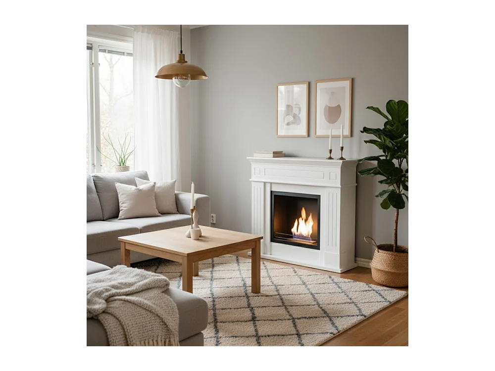 Aura,  Biocamino da terra (37cm X 110 H. 102cm)| Duzzle