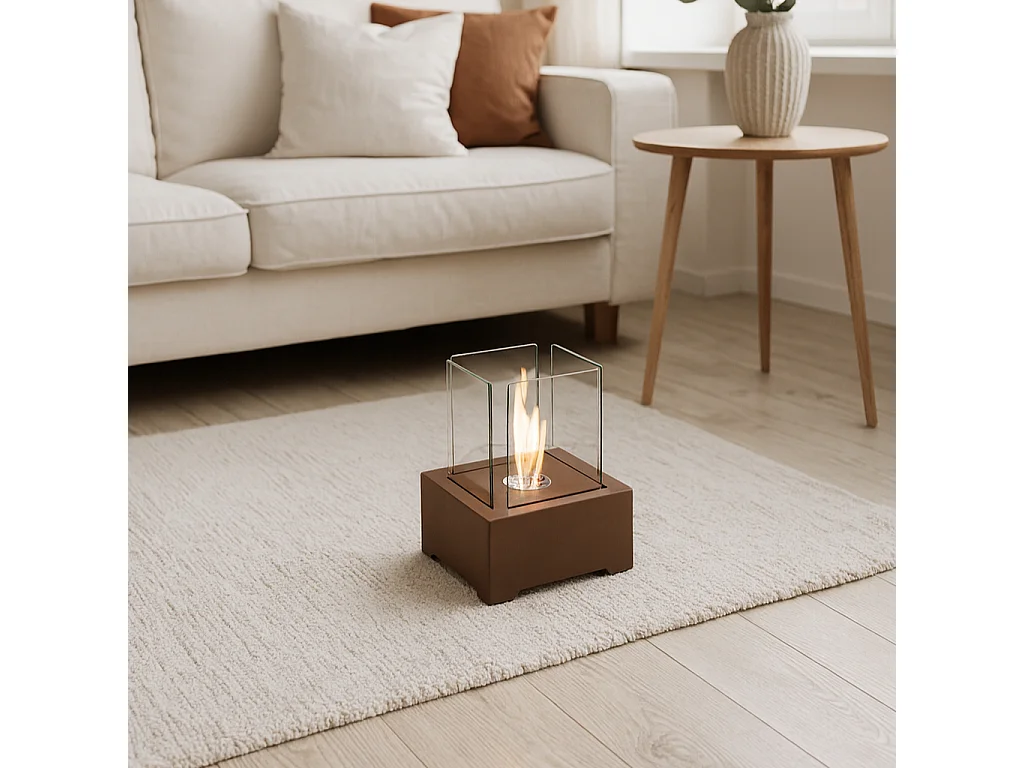 Rubik,  Biocamino da tavolo (22cm X 22cm H. 29cm)| Duzzle