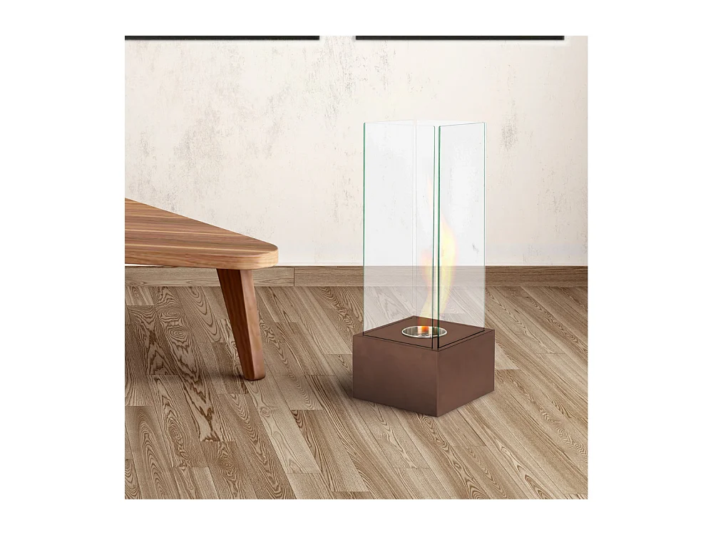 Glow,  Caminetto al bioetanolo (25cm X 25cm H. 65cm)| Duzzle