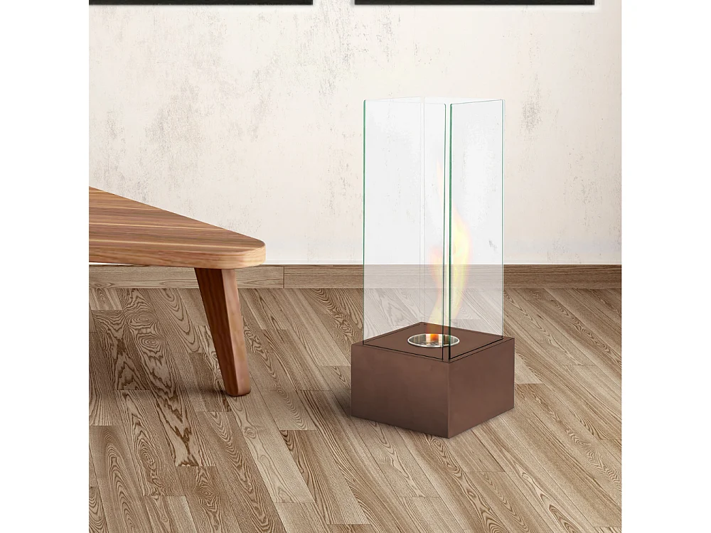 Glow,  Caminetto al bioetanolo (25cm X 25cm H. 65cm)| Duzzle