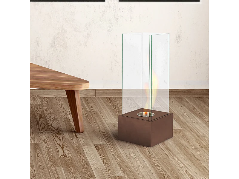 Glow,  Caminetto al bioetanolo (25cm X 25cm H. 65cm)