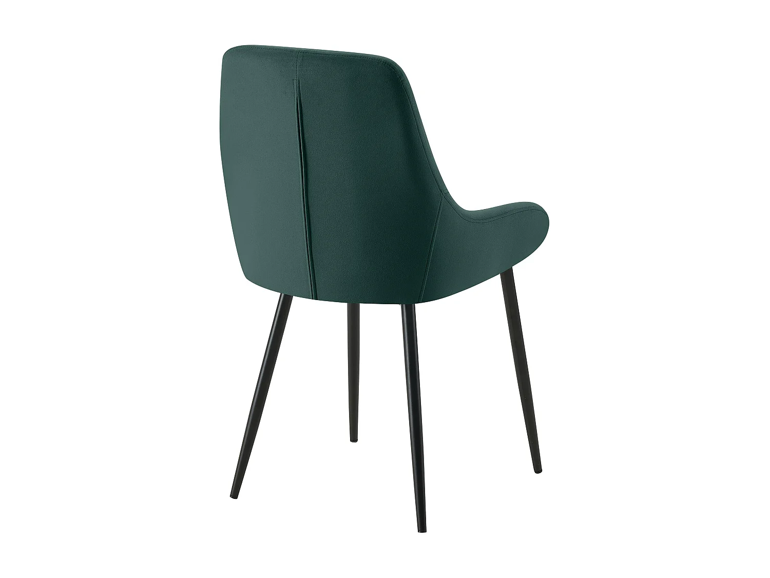 Lot de 2  chaise salle à manger - Velours - Vert - Elmira