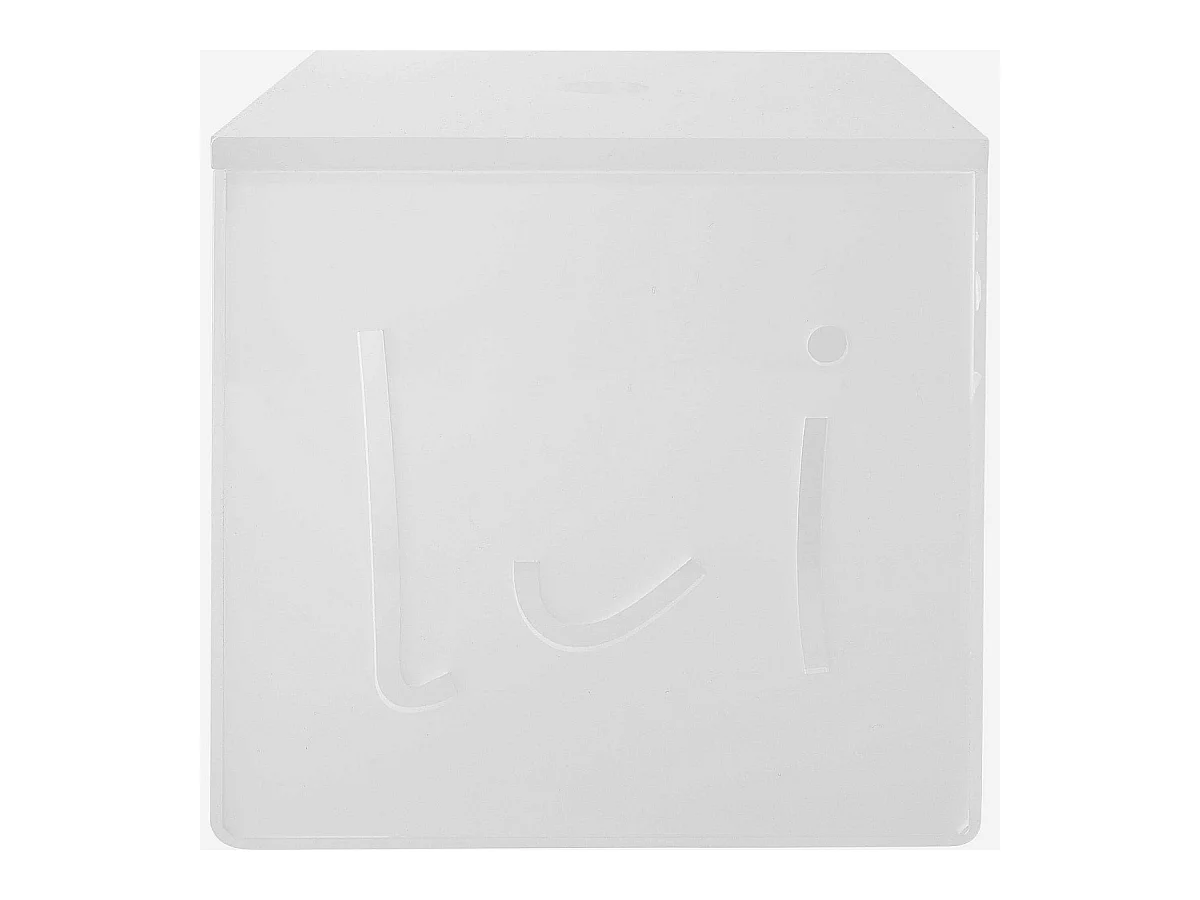 Habitat - Boîte de rangement - Transparent - 14 x 14 x 12,5 cm (Lot de 4) - Espresso