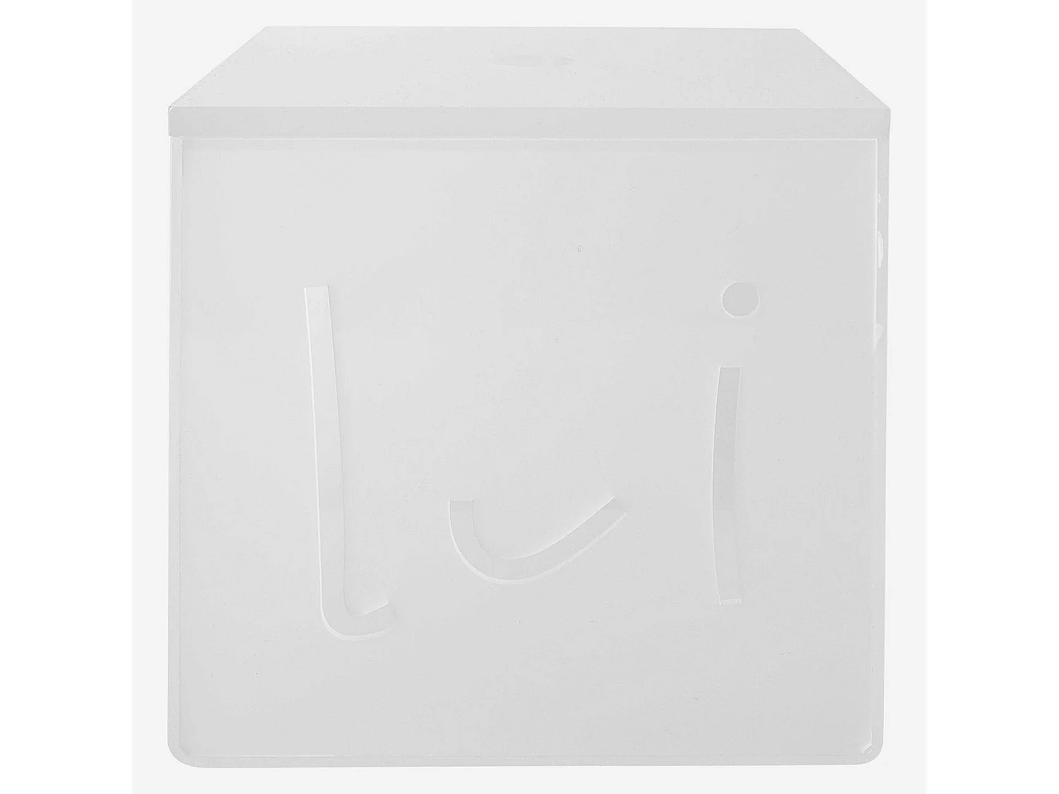 Boîte de rangement - Transparent - 14 x 14 x 12,5 cm (Lot de 4)