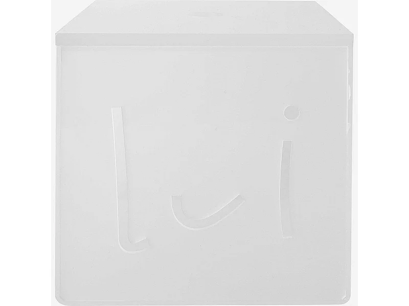 Habitat - Boîte de rangement - Transparent - 14 x 14 x 12,5 cm (Lot de 4) - Espresso