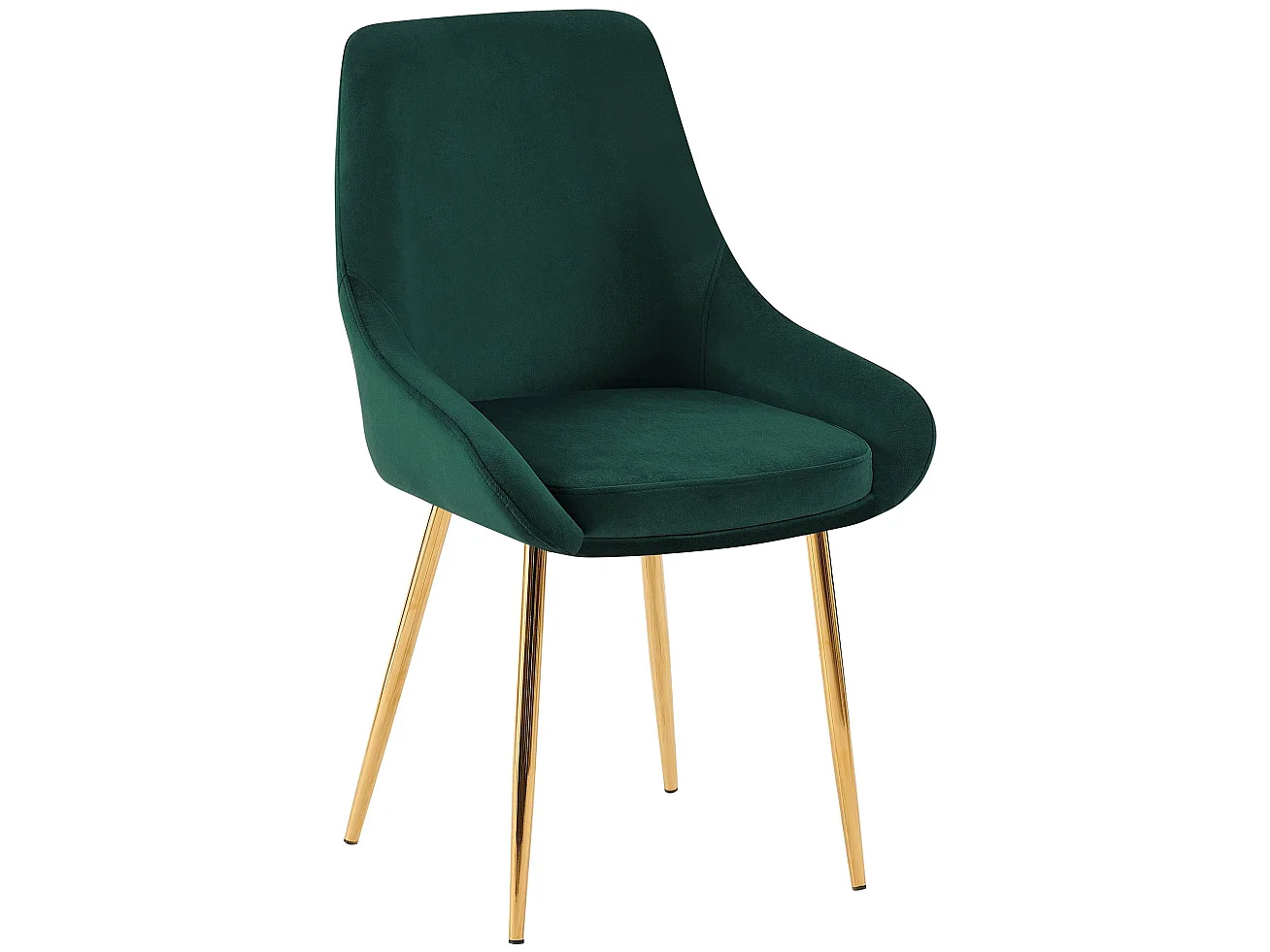 Lot de 2  chaise salle à manger - Velours - Vert - Elmira