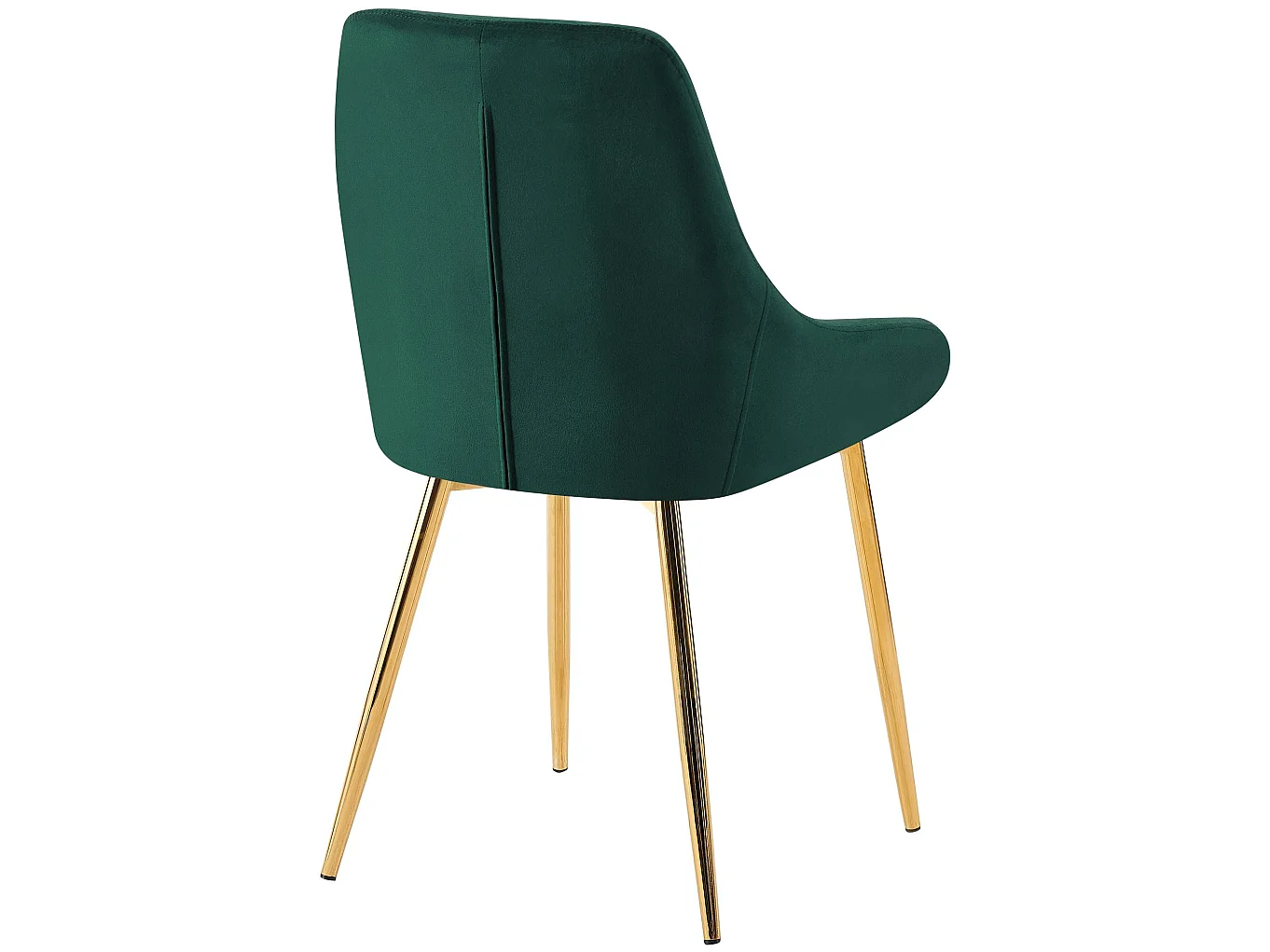 Lot de 2  chaise salle à manger - Velours - Vert - Elmira