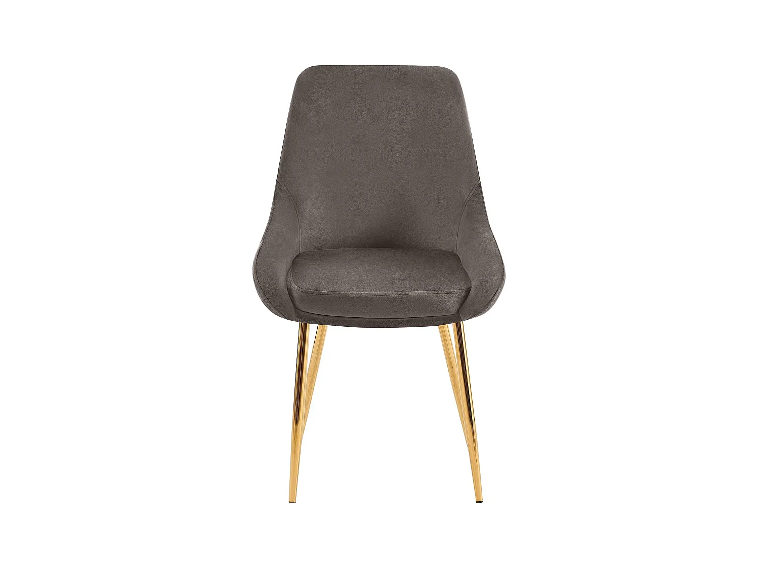 Lot de 2  chaise salle à manger - Velours - Anthracite - Elmira