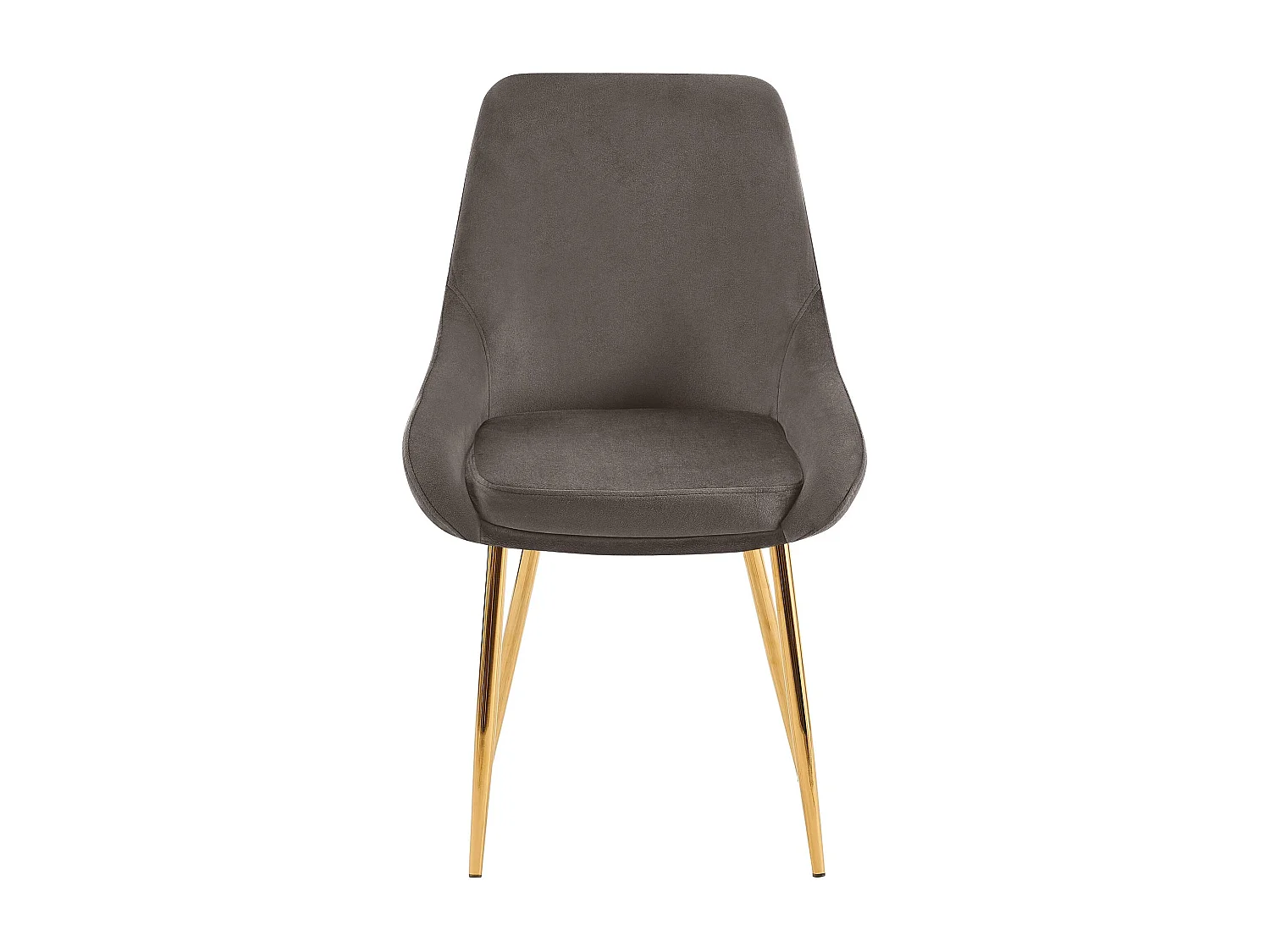 Lot de 2  chaise salle à manger - Velours - Anthracite - Elmira