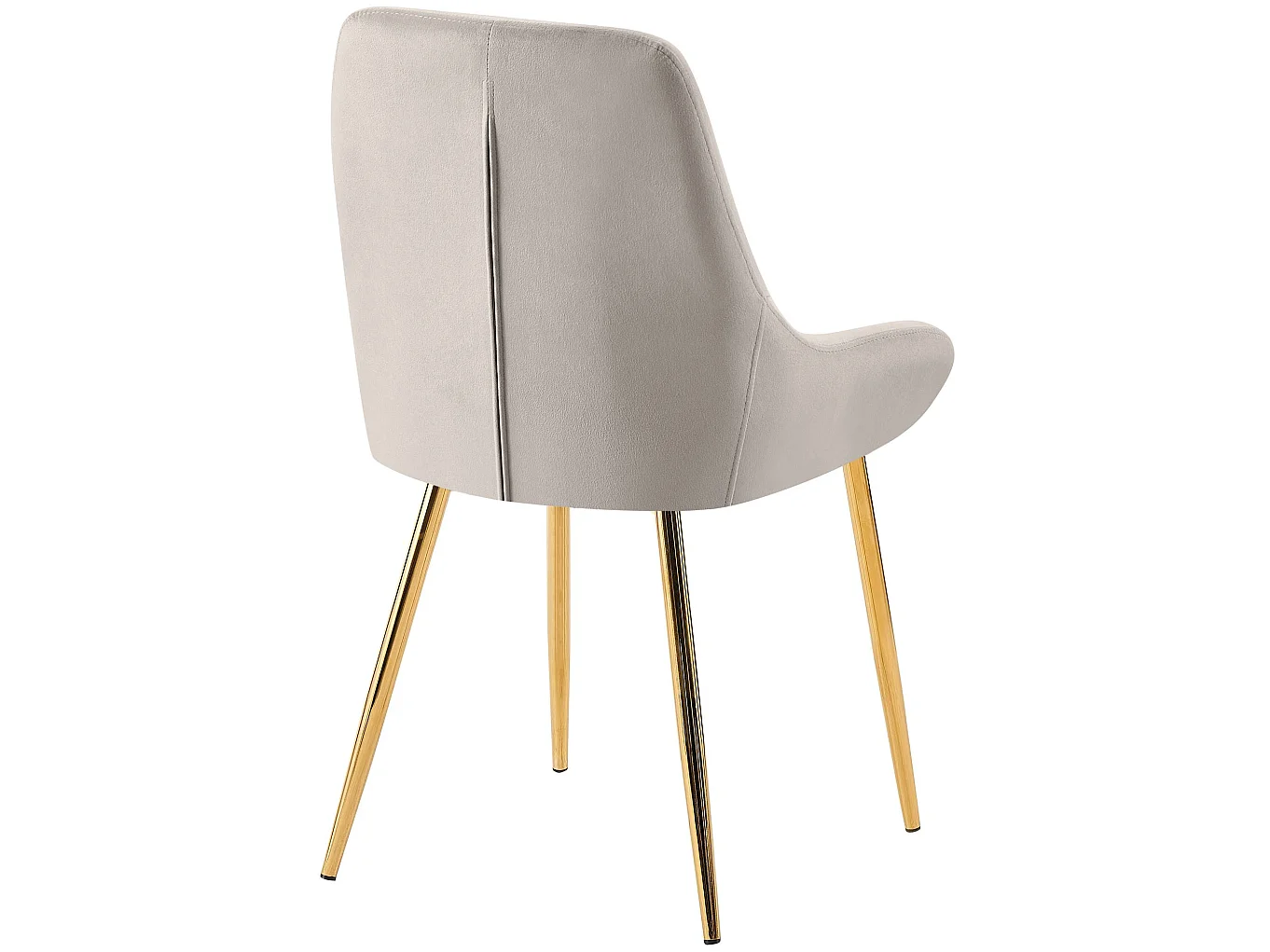 Lot de 2  chaise salle à manger - Velours - Gris - Elmira