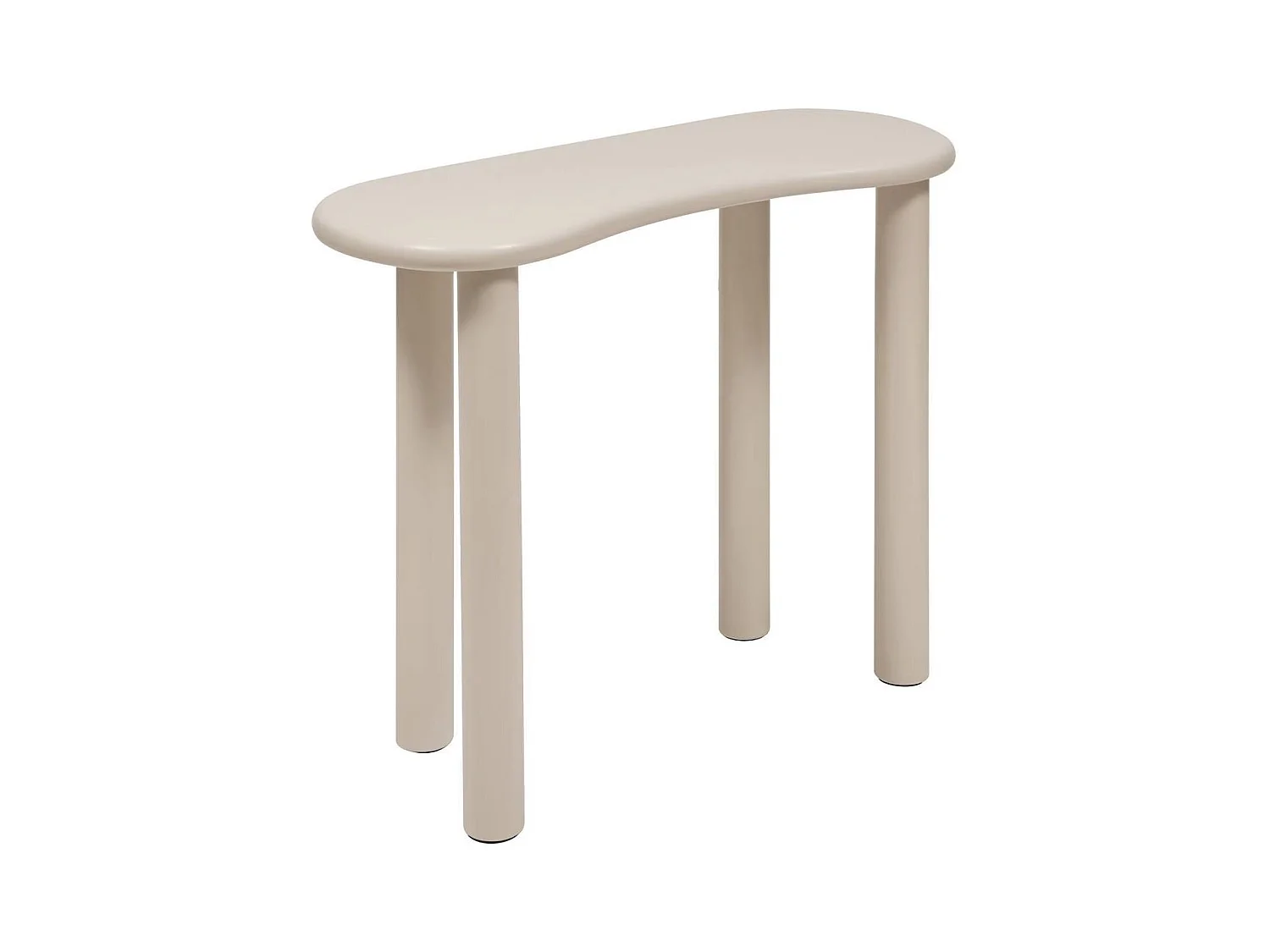 Table d'appoint console coloris ivoire - Longueur 100 x largeur 40 x Hauteur 80 cm