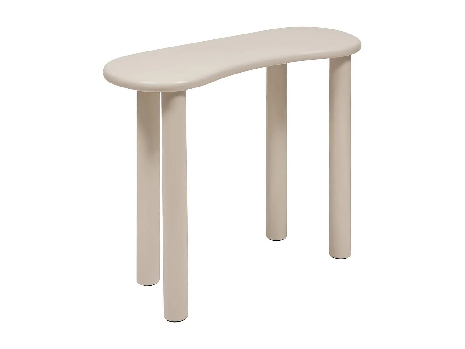 Table d'appoint console coloris ivoire - Longueur 100 x largeur 40 x Hauteur 80 cm