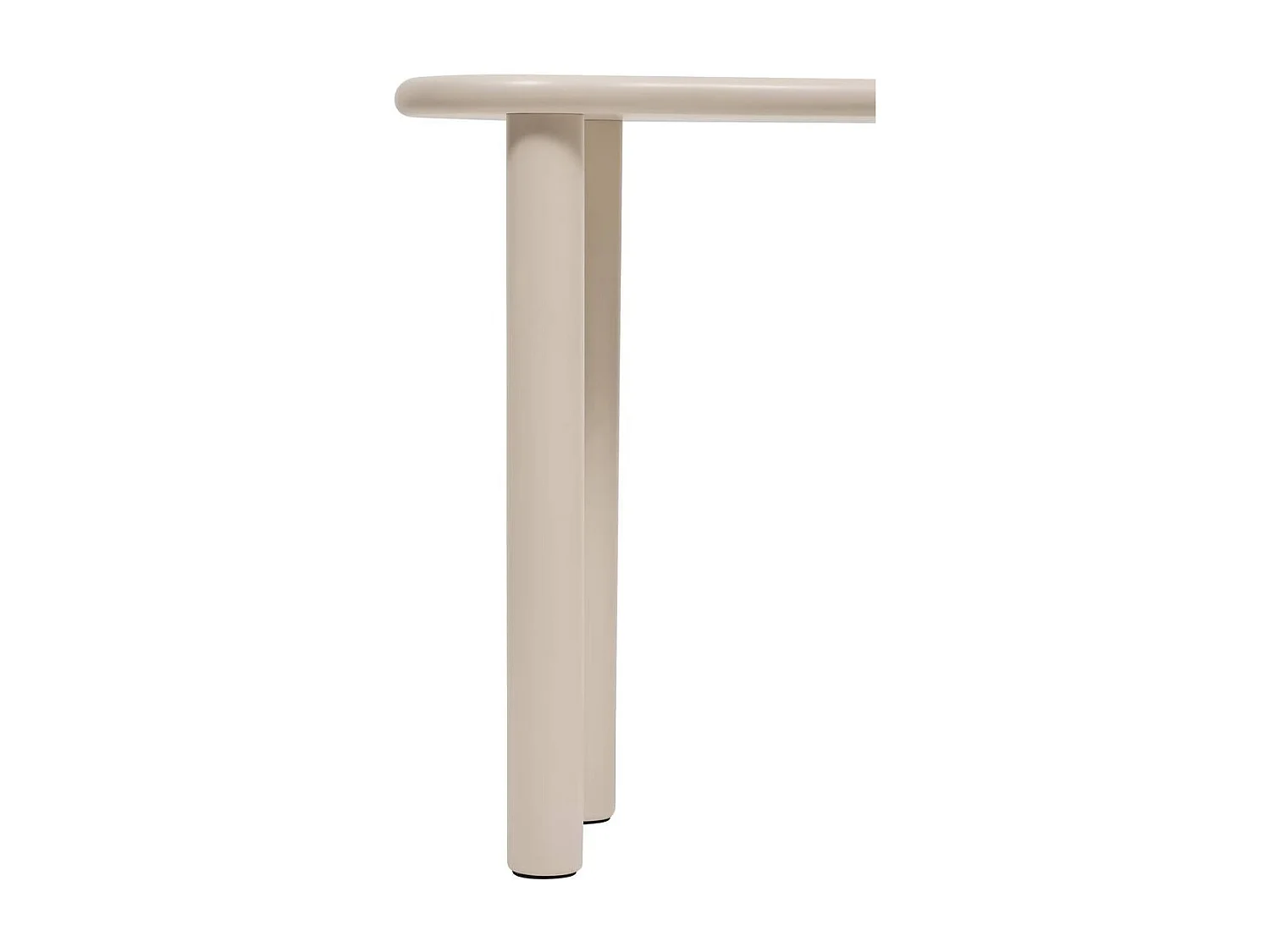 Table d'appoint console coloris ivoire - Longueur 100 x largeur 40 x Hauteur 80 cm