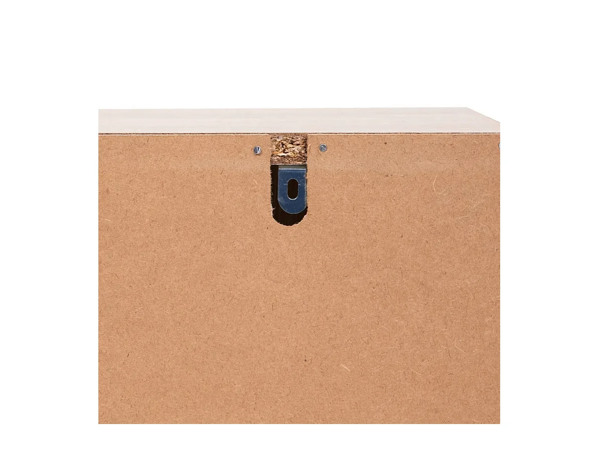 Meuble sous-lavabo SDB 2 portes coloris effet bois clair - Longueur 60 x largeur 30 x Hauteur 80 cm