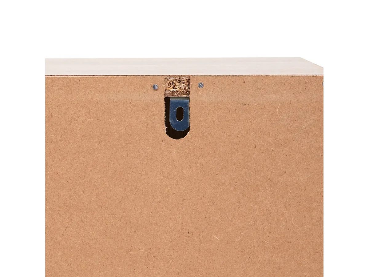 Meuble sous-lavabo SDB 2 portes coloris effet bois clair - Longueur 60 x largeur 30 x Hauteur 80 cm