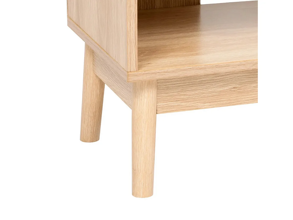 Meuble sous-lavabo SDB 2 portes coloris effet bois clair - Longueur 60 x largeur 30 x Hauteur 80 cm