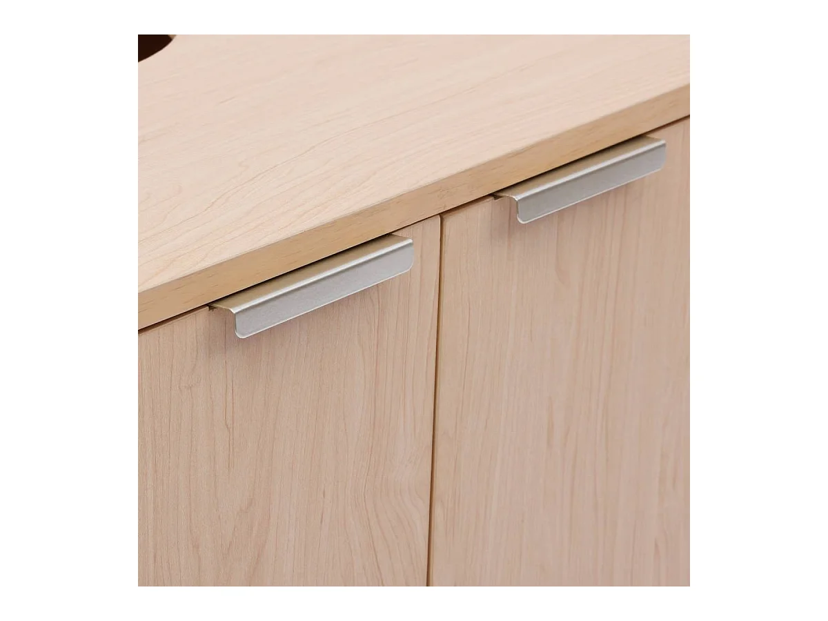 Meuble sous-lavabo salle de bas 2 portes - Longueur 70 x largeur 40 x Hauteur 80 cm