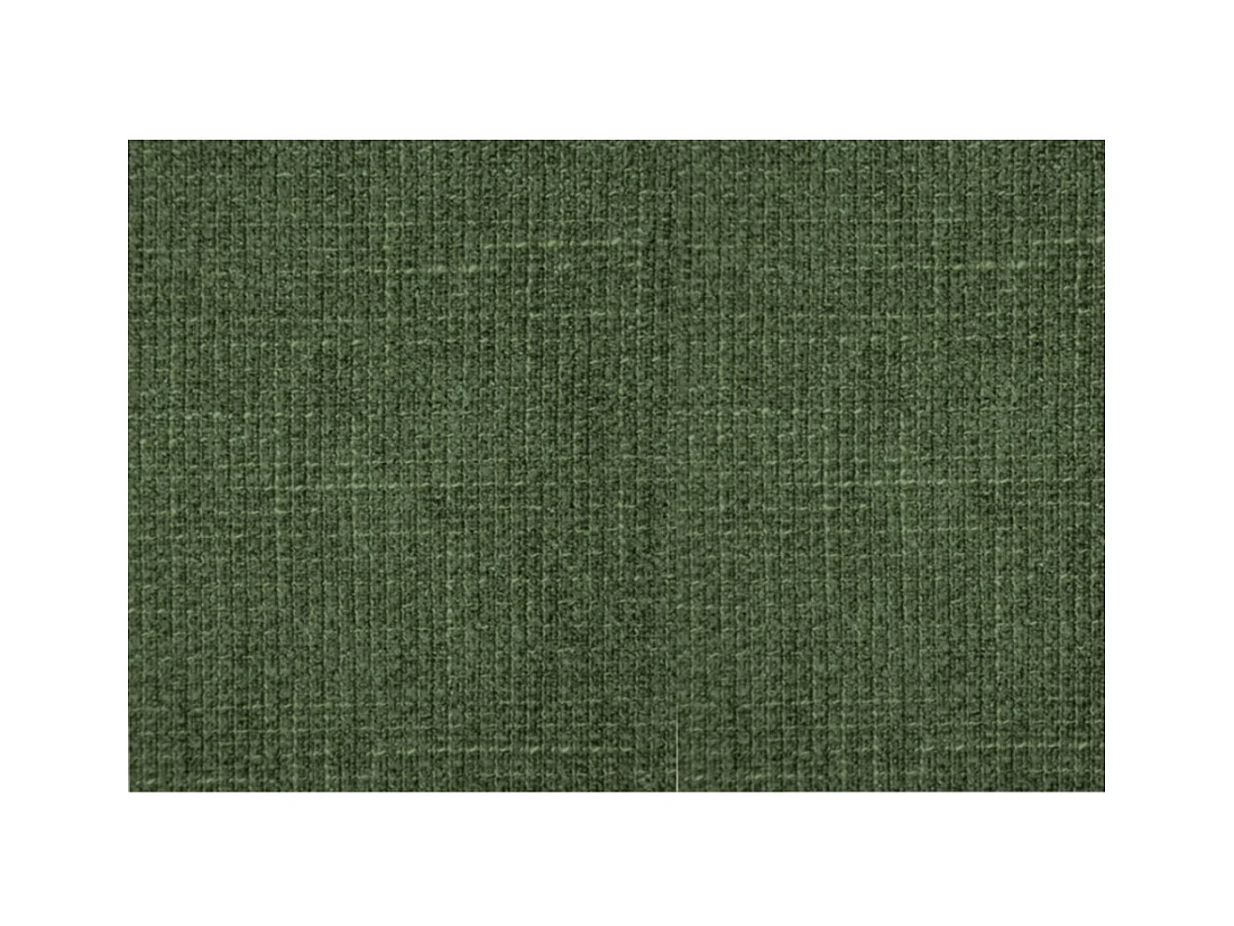 Lit 200x200cm avec tête de lit capitonnée tissu et double sommier tapissier vert - Hauteur totale : 29cm