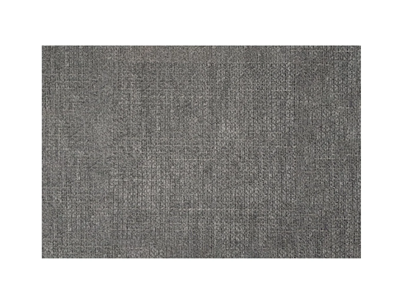 Lit 200x200cm avec tête de lit capitonnée tissu et double sommier tapissier gris anthracite - Hauteur totale : 29cm