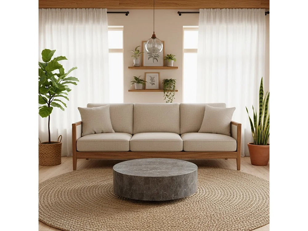 Orbis, Tavolino da salotto Grigio (85cm X 85cm H. 28cm)| Duzzle