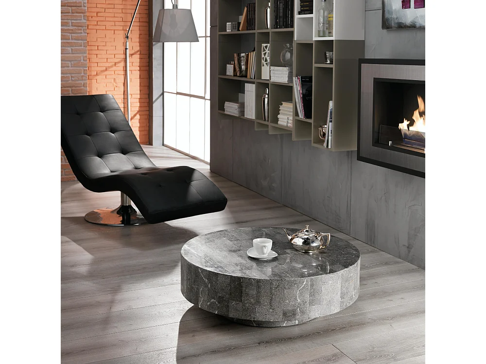 Orbis, Tavolino da salotto Grigio (85cm X 85cm H. 28cm)| Duzzle