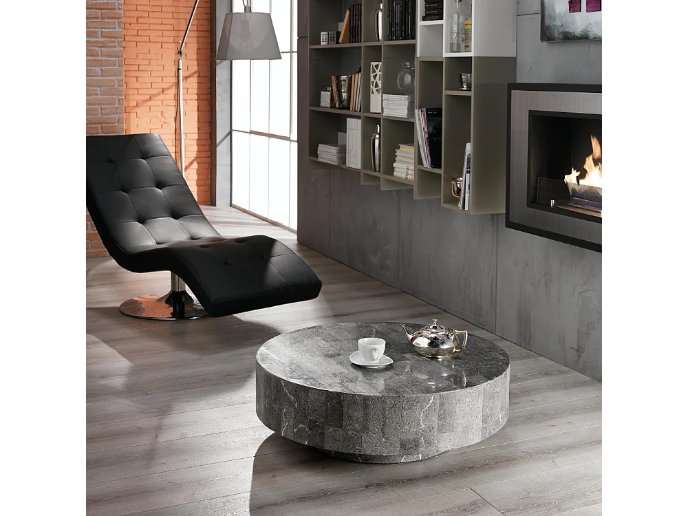 Orbis, Tavolino da salotto Grigio (85cm X 85cm H. 28cm)