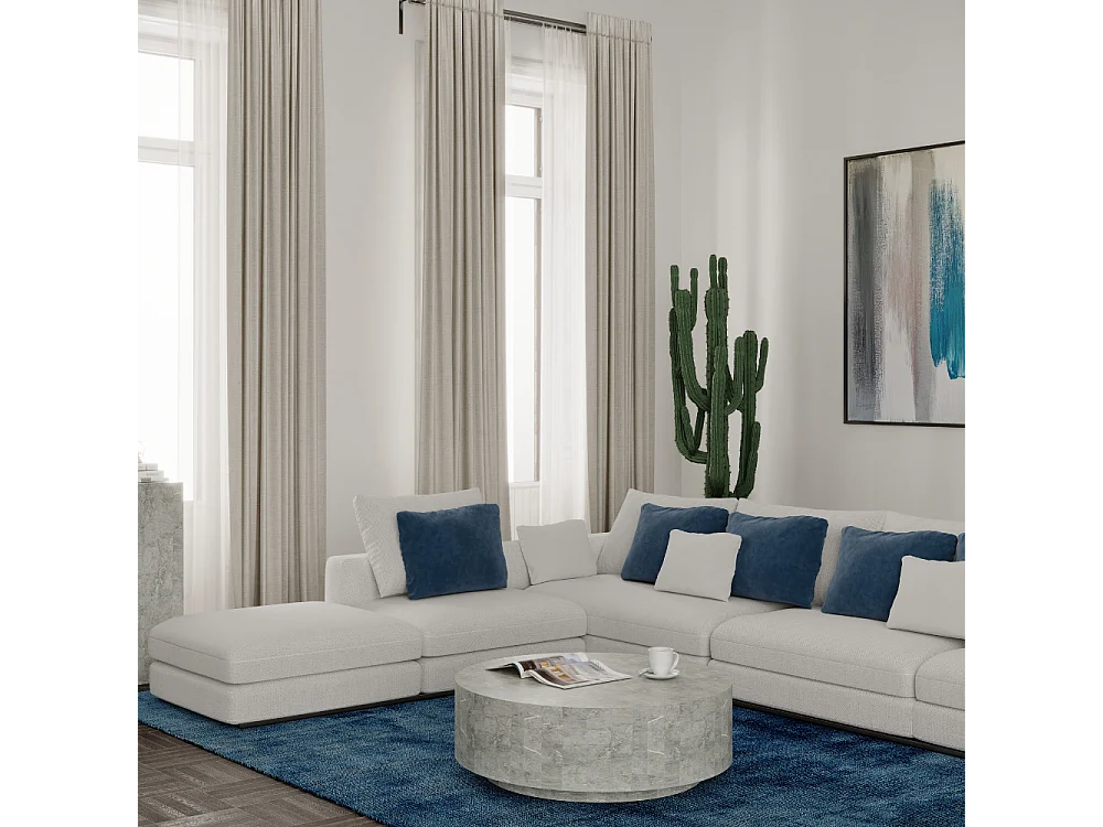 Orbis, Tavolino da salotto Grigio (85cm X 85cm H. 28cm)