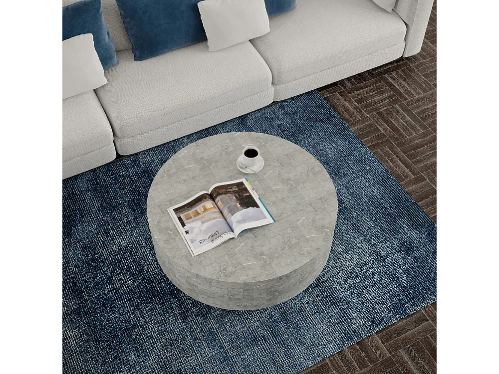 Orbis, Tavolino da salotto Grigio (85cm X 85cm H. 28cm)