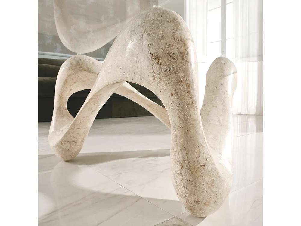 Aureus, Tavolino da salotto Beige (100cm X 100cm H. 42.5cm)