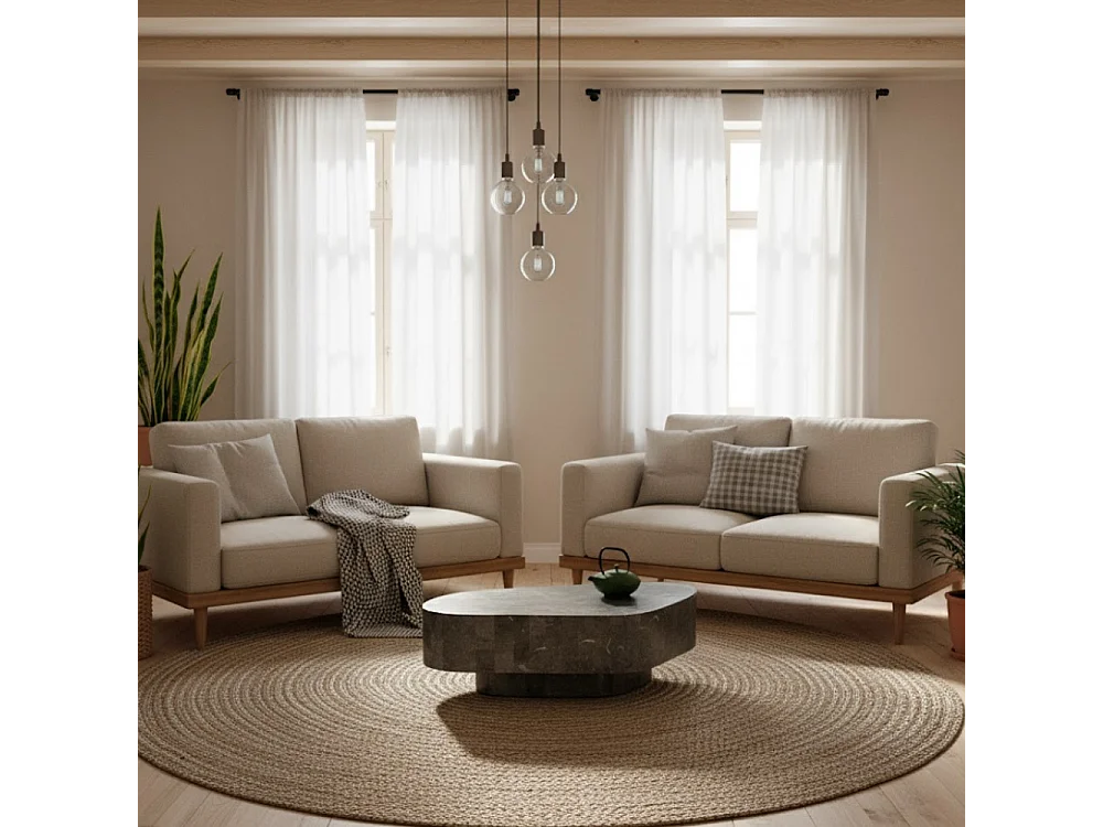 Lyra, Tavolino da salotto Grigio (52cm X 100cm H. 28cm)