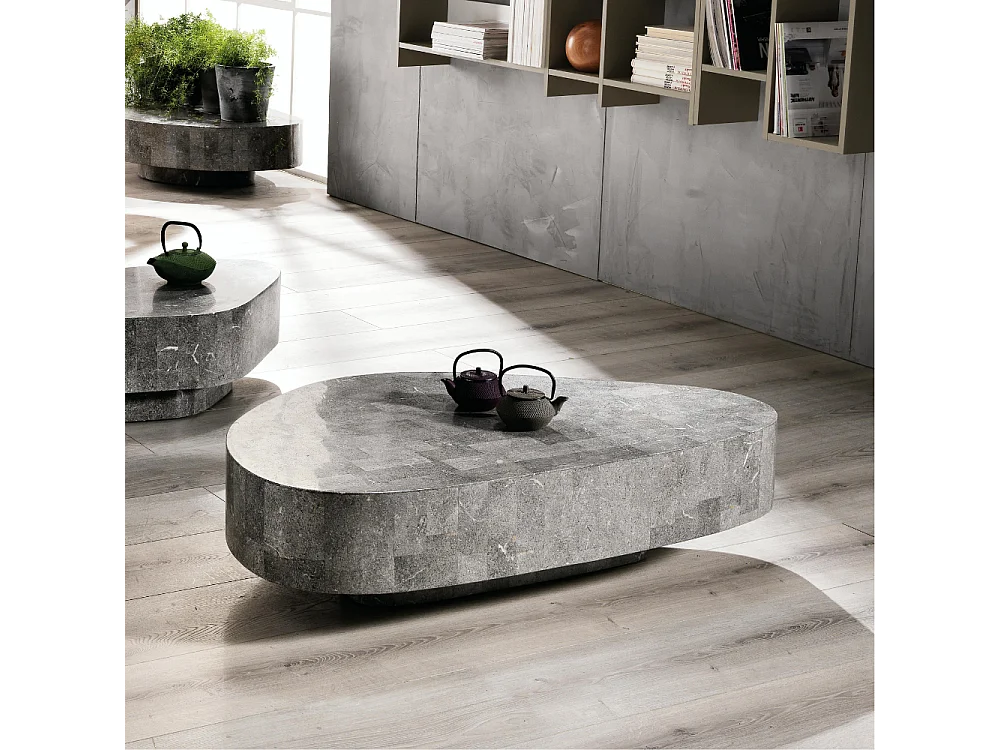 Lyra, Tavolino da salotto Grigio (52cm X 100cm H. 28cm)