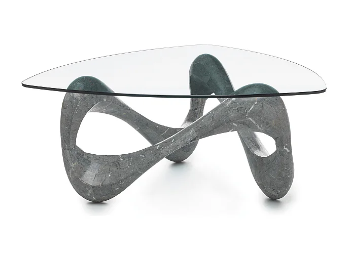 Aureus, Tavolino da salotto Grigio (100cm X 100cm H. 42.5cm)| Duzzle