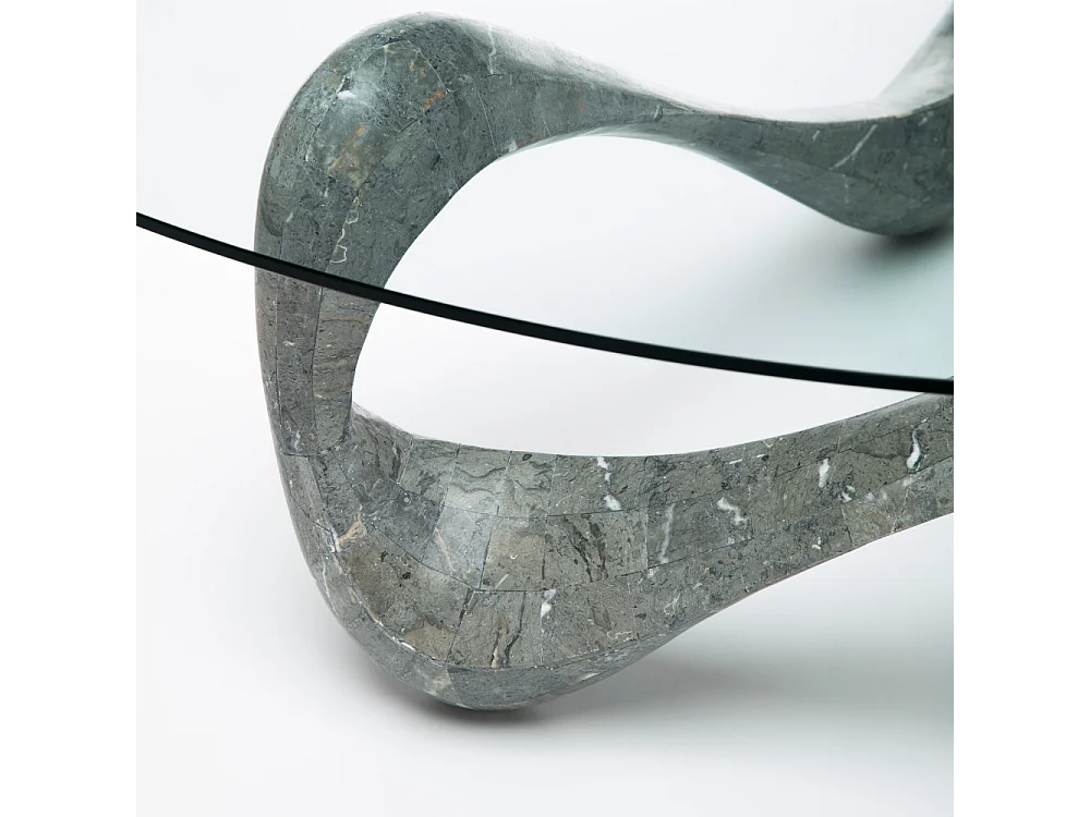 Aureus, Tavolino da salotto Grigio (100cm X 100cm H. 42.5cm)