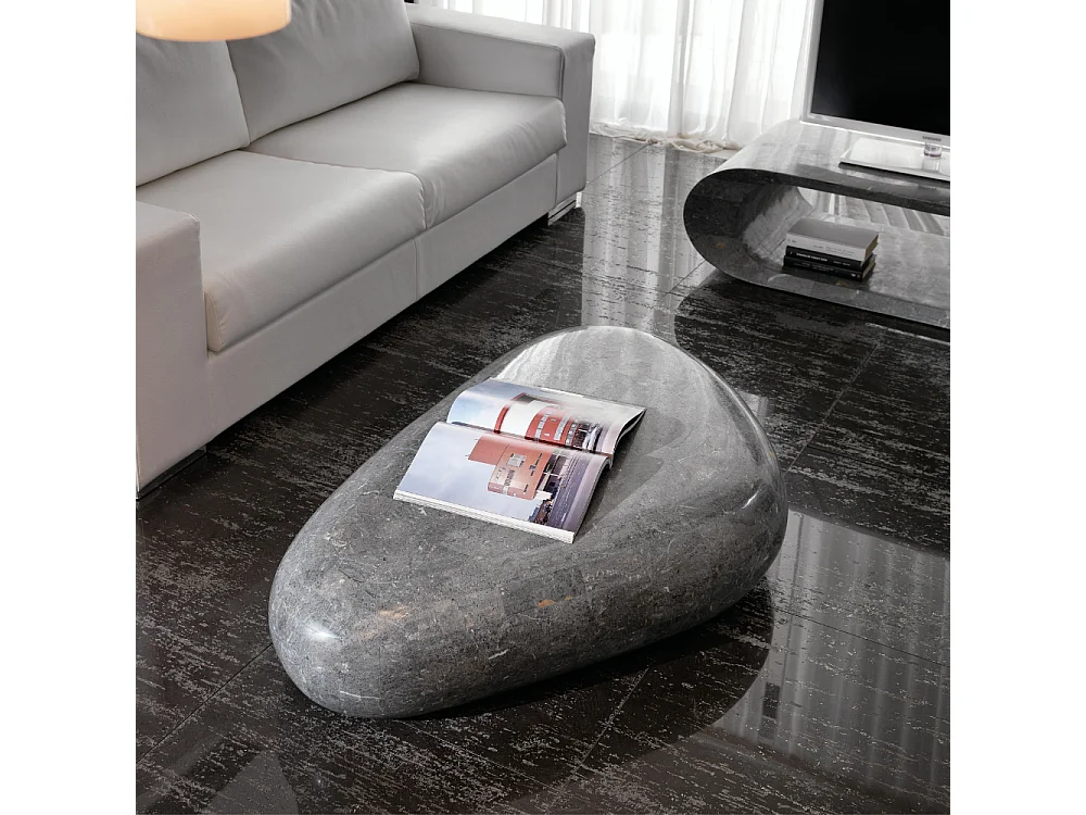 Petram, Tavolino da salotto Grigio (98cm X 52cm H. 27cm)| Duzzle