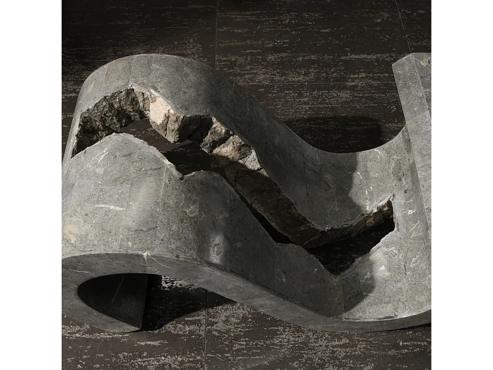 Solus, Tavolino da salotto Grigio (70cm X 120cm H. 36cm)| Duzzle