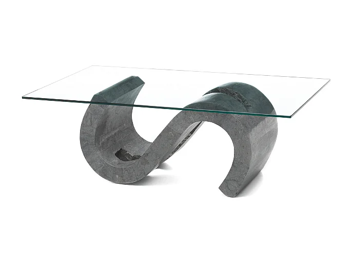 Solus, Tavolino da salotto Grigio (70cm X 120cm H. 36cm)| Duzzle