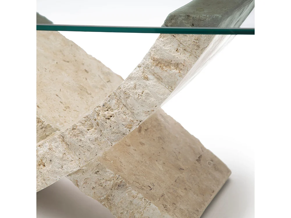 Joint, Tavolino da salotto Beige (70cm X 120cm H. 36cm)| Duzzle