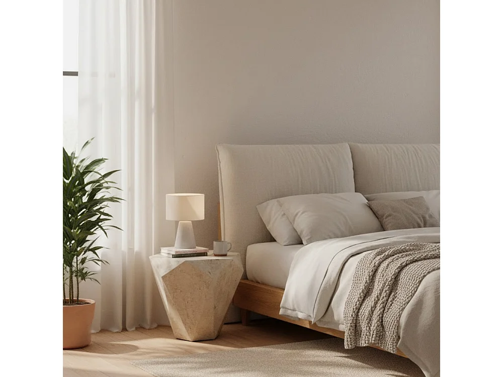 Ara minor, Tavolino da salotto Beige (60cm X 60cm H. 50cm)| Duzzle