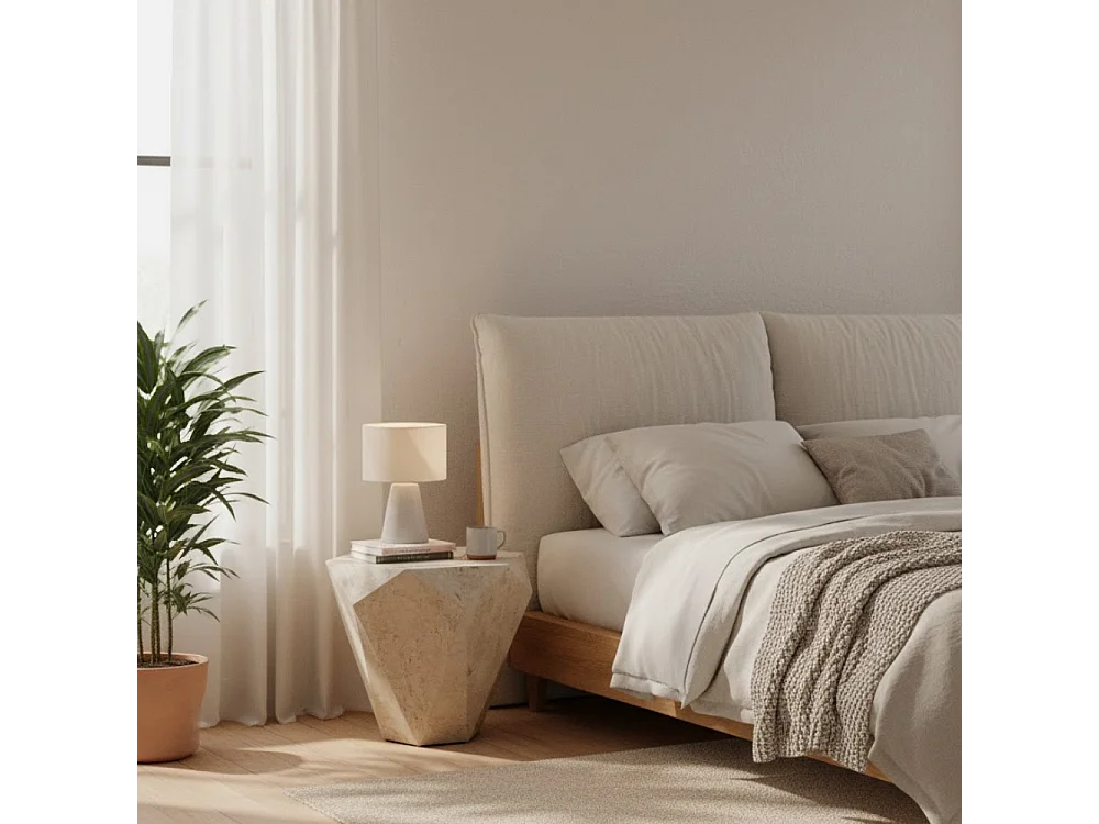 Ara minor, Tavolino da salotto Beige (60cm X 60cm H. 50cm)| Duzzle