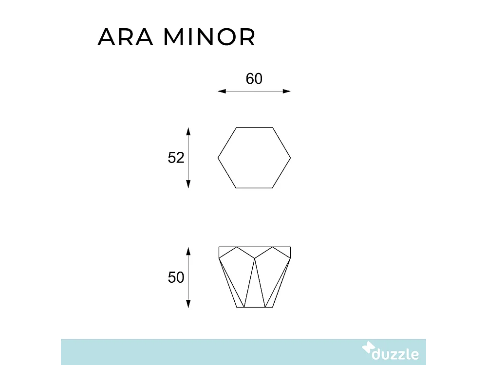 Ara minor, Tavolino da salotto Beige (60cm X 60cm H. 50cm)| Duzzle