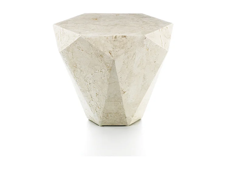 Ara minor, Tavolino da salotto Beige (60cm X 60cm H. 50cm)| Duzzle