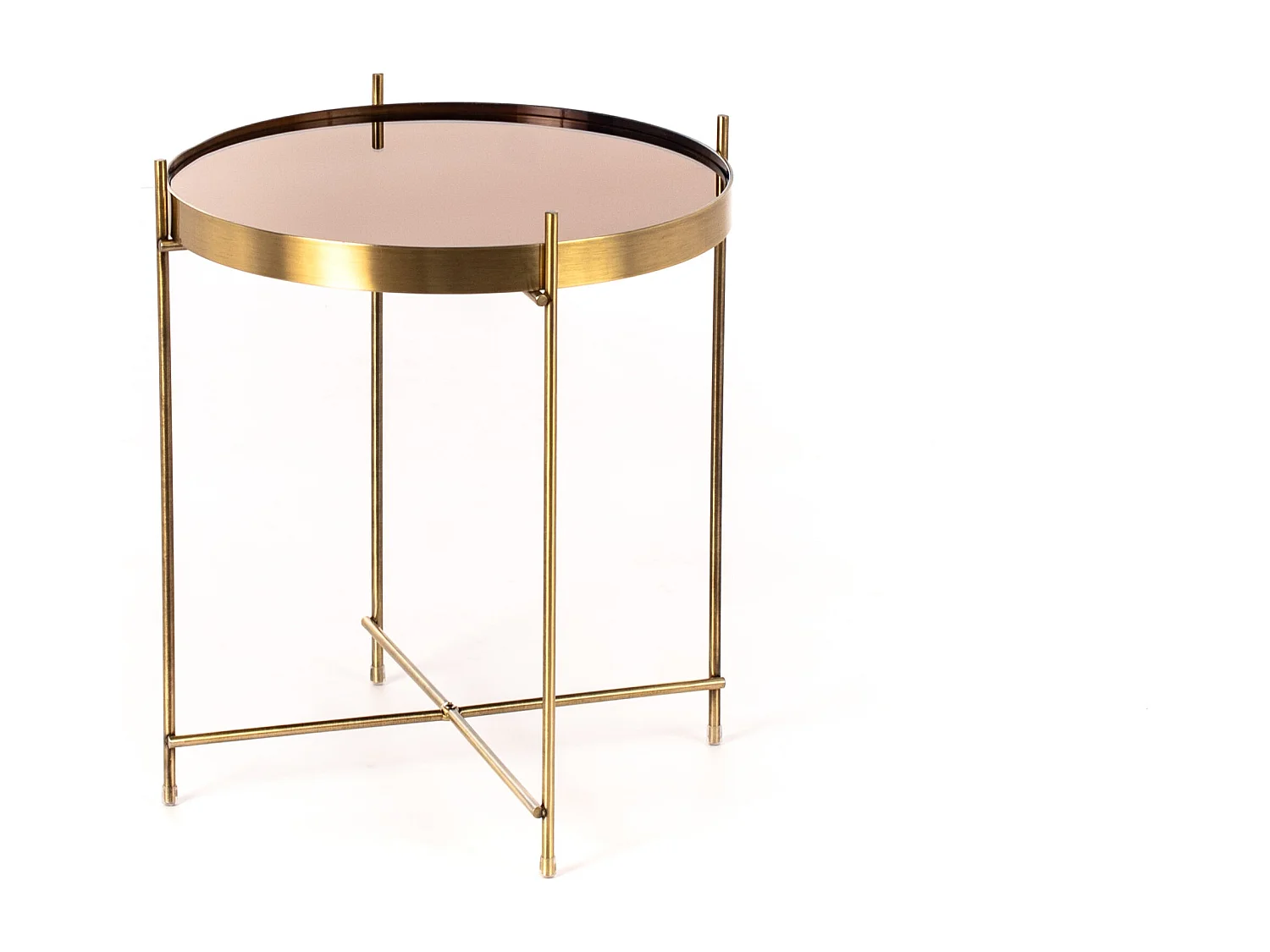 Couchtisch aus gehärtetem Glas und Metall Elegant