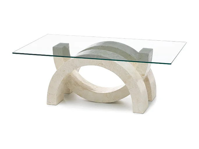 Connectio, Tavolino da salotto Beige (70cm X 120cm H. 41cm)| Duzzle